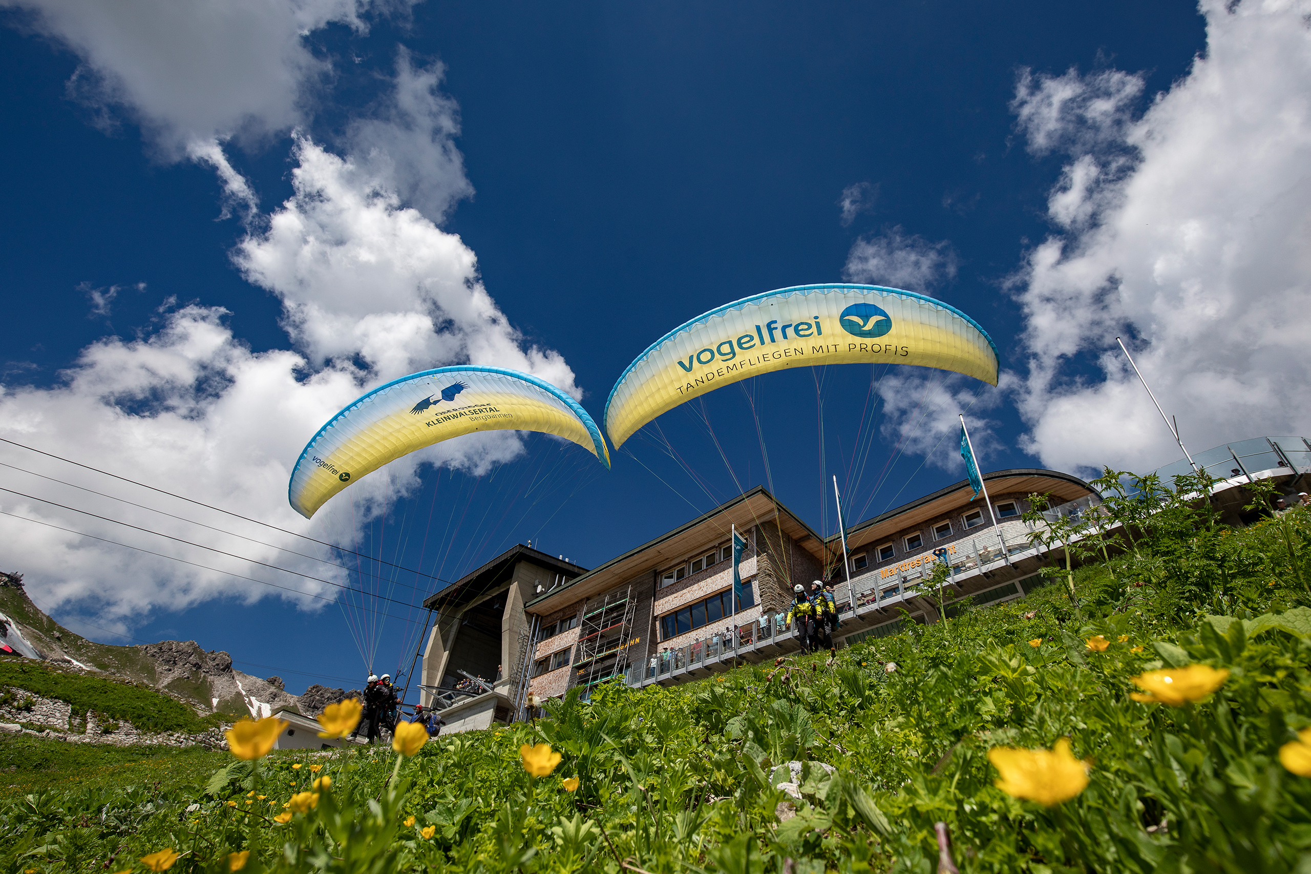 Paragliding Start Am Nebelhorn Höfatsblick